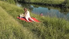 Play MILF Frina Gets Naughty on Wild Beach: Explicit Outdoor Encounter