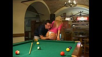 Play He drags her to the pool table and gives her under the tail